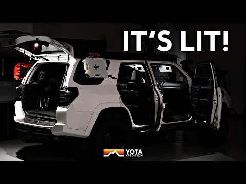 Bright White Interior Light! 2010+ 4Runner Diode Dynamics Interior LED Kit Install