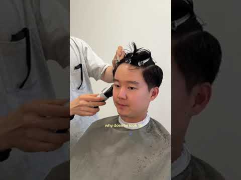 finally taking my husband to my hairstylist #koreanhairstyle