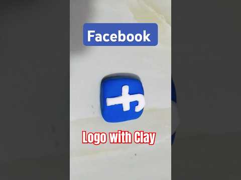 Facebook Logo with clay