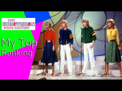 Eurovision Song Contest 1981 My Top Ranking of 20 Songs