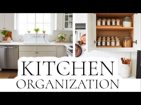 Farmhouse Kitchen Tour | Kitchen Organization Ideas 2022 | No Pantry Kitchen Storage