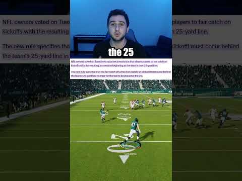 NFL Rule Change Will Greatly Impact Your Madden Strategy!