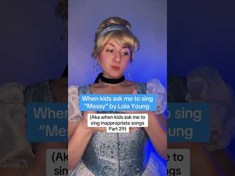 When Cinderella sings Messy by Lola Young #singing #shorts #cinderella