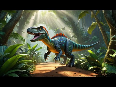 Row Row Your Dinosaur Rhyme Song | Popular Nursery Rhyme & Lyrics for Kids | Educational Kids Songs