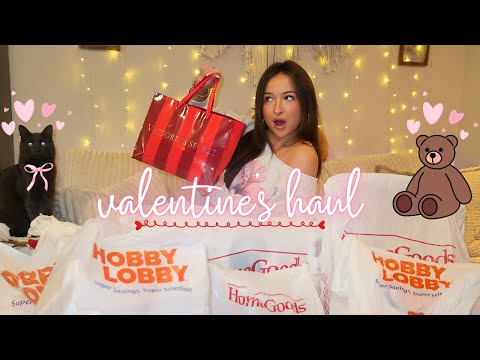 $500+ VALENTINE'S HAUL | HomeGoods, Victoria's Secret, Hobby Lobby + i got engaged!?