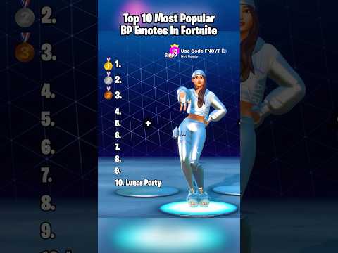 Top 10 MOST POPULAR Battle Pass Emotes In Fortnite