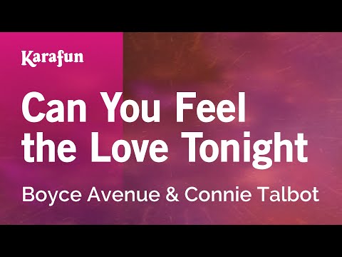 Can You Feel the Love Tonight - Boyce Avenue & Connie Talbot | Karaoke Version | KaraFun