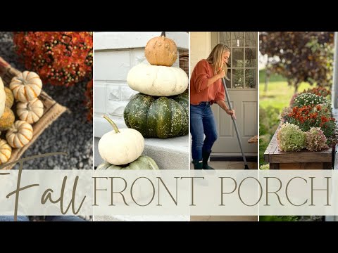 fall front porch makeover! | cozy fall decorating ideas