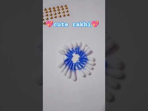 cute Rakhi #shortsvideo #satisfying #craft #diy