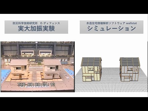 実大加振実験とシミュレーションの比較｜Panasonic