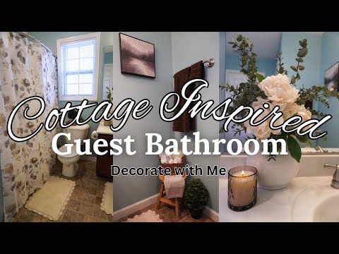 COTTAGE INSPIRED Bathroom Decorate with Me