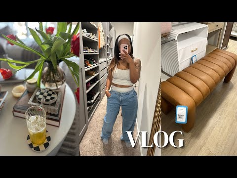 VLOG| hang out with me... homegoods run + haul, new reads, clean with me & more