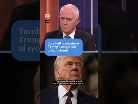 Turnbull takes aim at Trump's 'conga line of sycophants' | 7.30