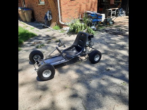 Homemade go kart, drivable and getting closer to completion.