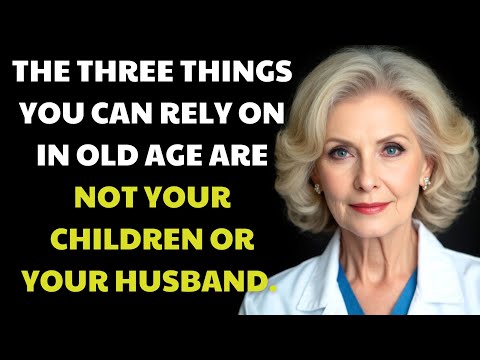 THE THREE THINGS YOU CAN RELY ON IN OLD AGE ARE NOT YOUR CHILDREN OR YOUR HUSBAND. IT MAY BE HARD...