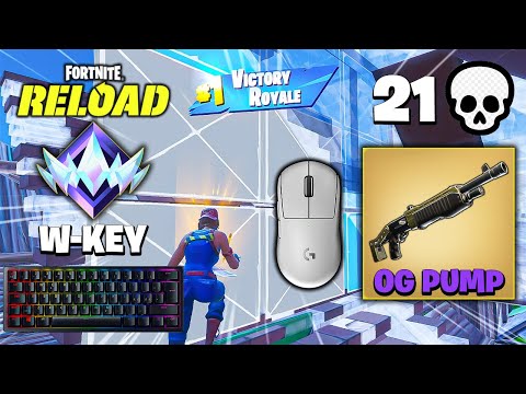 Fortnite Reload | High Kill Solo UNREAL Ranked Win Gameplay (Keyboard & Mouse ASMR) OG Pump/SPAS