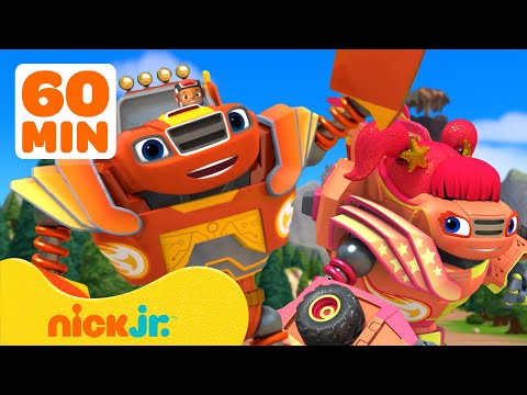 Blaze's BEST Family Rescues! #2 w/ Sparkle | 1 Hour Compilation | Nick Jr.