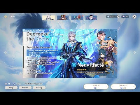 Someone Has Already Pull Neuvilette Banner Before Update 4.1 | Genshin Impact