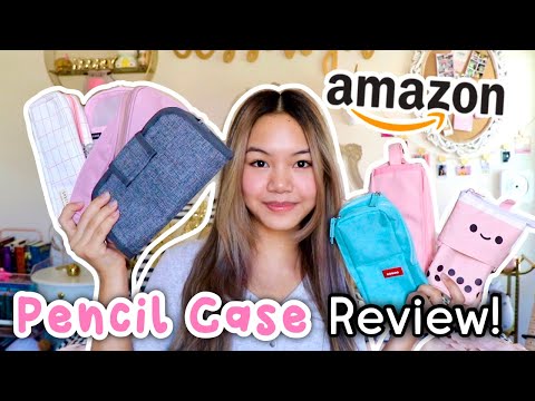 AMAZON PENCIL CASE REVIEW! + Giveaway! ✨📚✏️