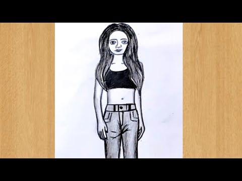 Girl Drawing | How to Draw Girl | Ladki ka Drawing kaise Banaen | Easy Drawing