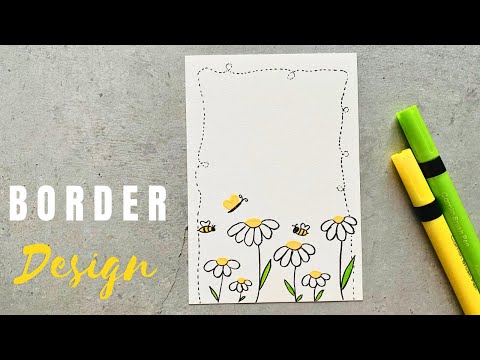 Amazing Border Design for School Project | Border Design on Paper | Border Design  #borderdesign