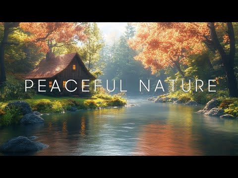 Gentle Autumn River Relaxing Piano Music 🪵 Sleep, Calm, Meditation, Focus, Study, Nature Sounds