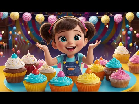 The Cupcake Parade Goes Marching On Rhyme Song  | Educational Kids Songs