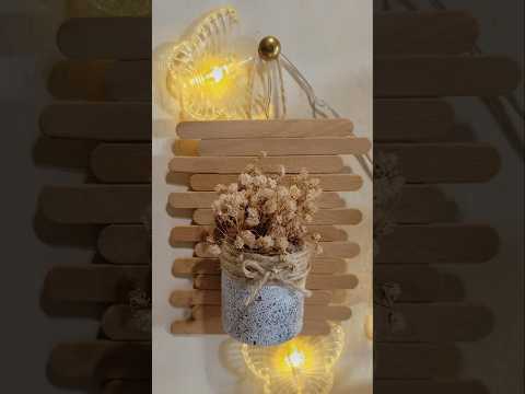 DIY Creative Eco Decor 🤍🪵#diy #eco #creative #satisfying #shorts #craft #wood #art #asmr #decoration