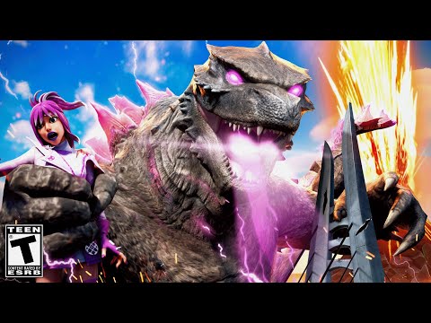 HE'S BEEN SPOTTED - Finding GODZILLA!! Fortnite