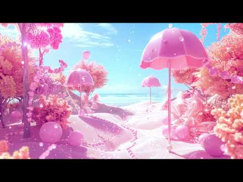 Pink Beach Ambience Fantasy Summer Time Fun Tropical Relaxing Calming Sleeping