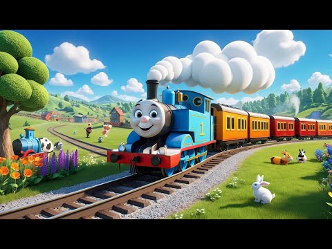 The Train on the Track Goes Choo Choo | Fun Nursery Rhyme for Kids | Sing-Along Song