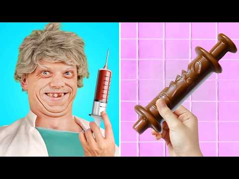 Kid vs Doctor! Amazing Candy Sneaking Ideas! *Genius Food Hacks & Funny Situations*