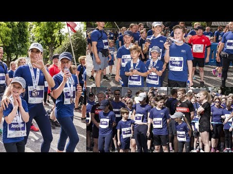 Royal Run: Prince Christian ran with his mother and siblings