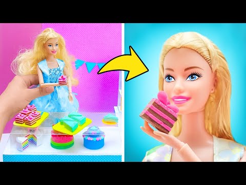 DIY Doll Cafe 🍰 Easy Miniature Crafts for Dolls