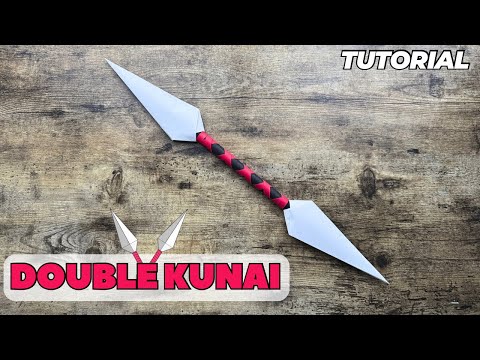 ORIGAMI DOUBLE KUNAI EASY TUTORIAL | HOW TO MAKE NINJA WEAPON KUNAI FROM PAPER STEP BY STEP