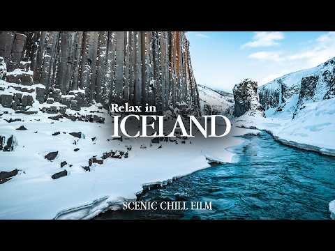 CHILL IN ICELAND 4K | Beautiful Landscapes, Relaxing Music & Nature Sounds