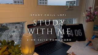 2-HR 50/10 POMODORO 📚 STUDY WITH ME 📚 STUDY LOFI 🎧 CHILL BEATS, NO NOISE, REAL TIME