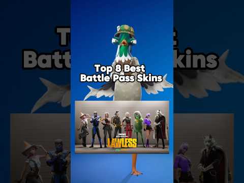 Top 8 Best Battle Pass Skins #ad #fortnite #gaming #fortniteclips