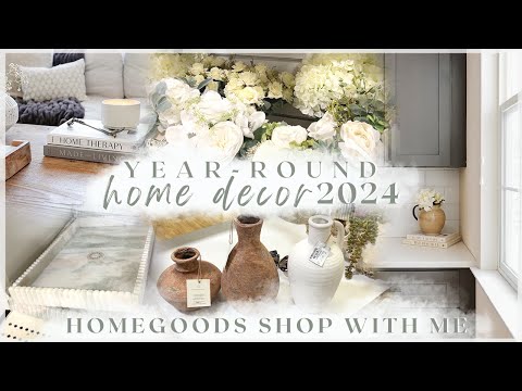 NEW DECOR AT HOMEGOODS & TJMAXX 2024 // shop with me for everyday decor pieces + designer dupes