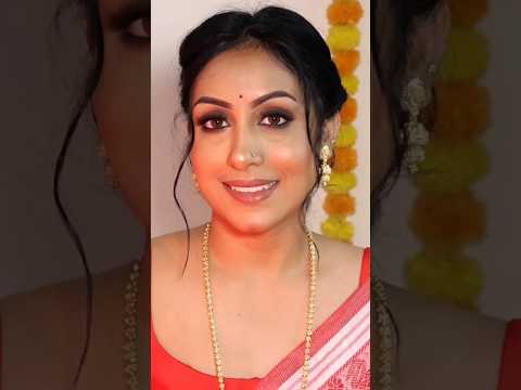 Sarswati Puja Makeup look 2025 #saraswatipujamakeup