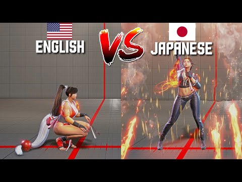 SF6: English Vs Japanese - Mai Voice Acting Comparison