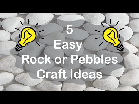 5 Easy Crafts made from Rocks, Pebbles & Stones | Pebble Crafts | @CraftStack