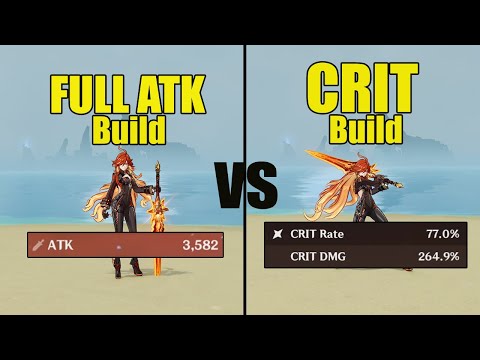 Mavuika Full ATK Build vs CRIT Build - Genshin impact