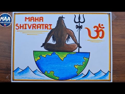 Maha shivratri drawing easy | how to draw Shivratri  | Maha Shivaratri special Drawing