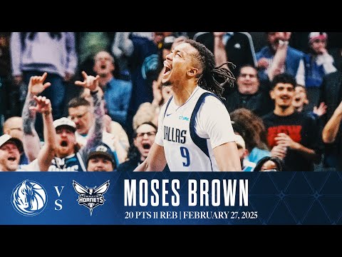 Moses Brown (20 Points) Highlights vs. Charlotte Hornets | February 27, 2025