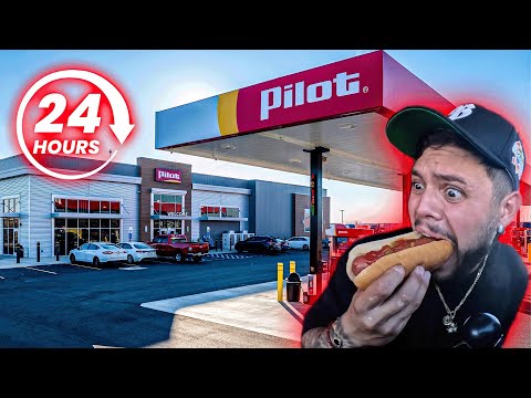 I Ate ONLY TRUCKSTOP Hotdogs for 24hours on the Road!  *fail*