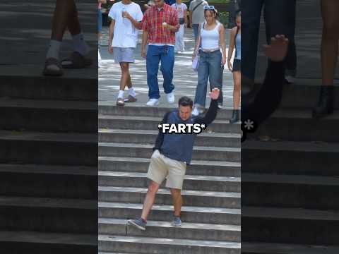 tripping on a FART 😲💨😂 #shorts #funny #fartprank