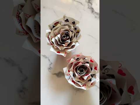 ♣️Playing Cards ♦️ Rose 🌹 #diy #fypシ゚viral #tiktok