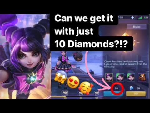 NEW HERO LYLIA | CAN I GET WITH JUST 10 DIAMOND?!?! | MOBILE LEGENDS : BANG BANG