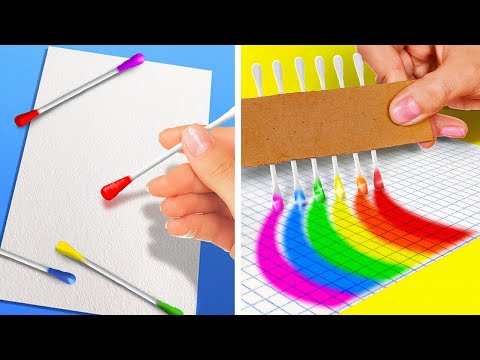 MIND BLOWING ART HACKS || Easy Drawing Tips And DIY Ideas For All Ages by 123 GO! Galaxy